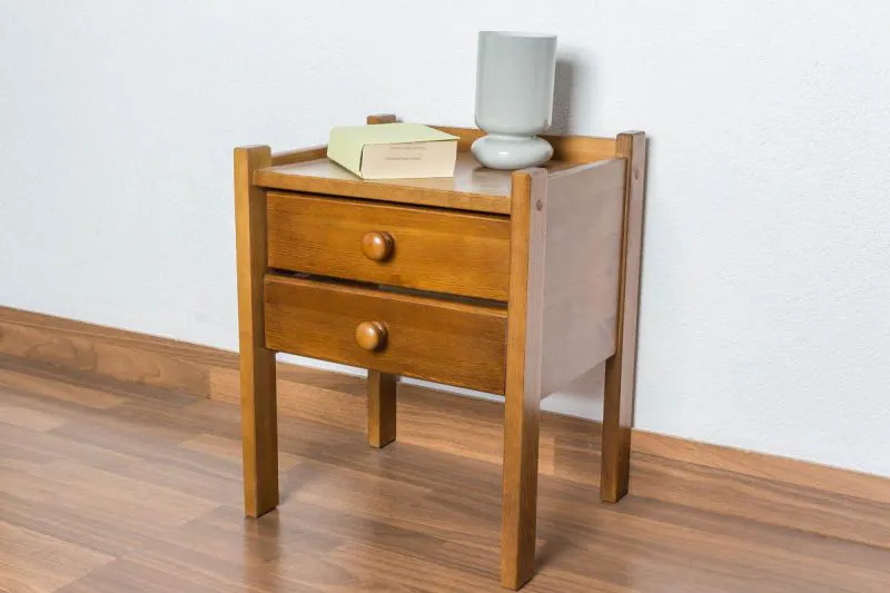 Nachtkommode Eiche 185x40x33 (HxBxT) Kiefer massiv Abbildung