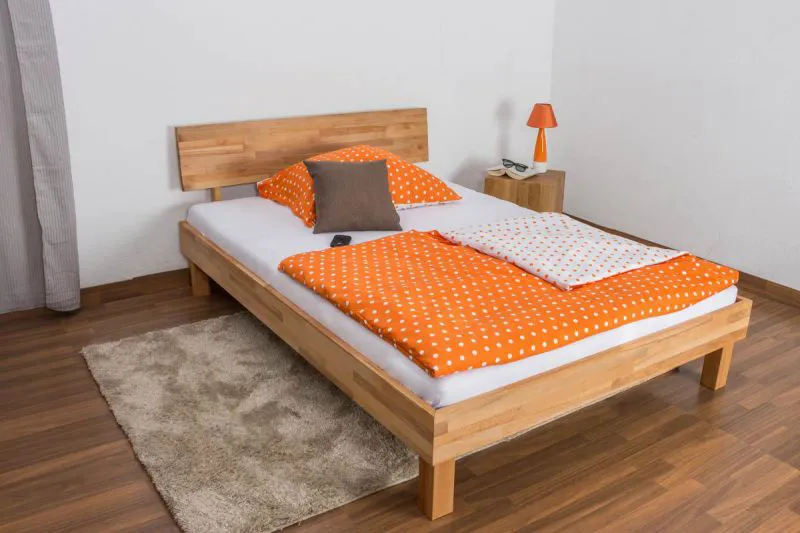 Bett Kernbuche 140 x 200 cm geölt Abbildung
