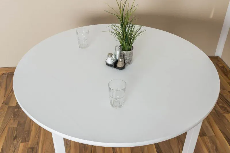 Tisch 120x120 cm, Farbe: Weiß Abbildung
