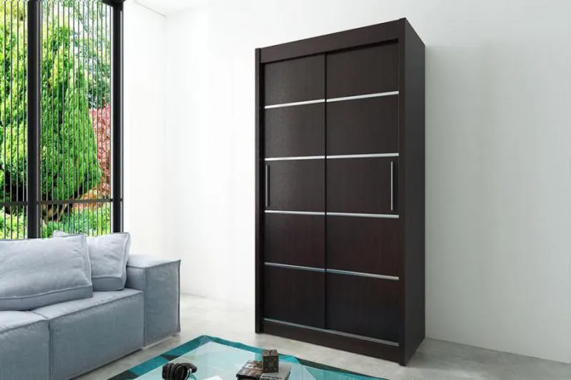 Kleiderschrank schwarz Abbildung