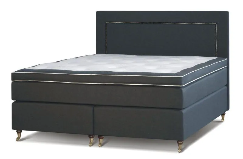 Boxspringbett 120 x 200 cm Grau Abbildung