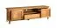 Massiver TV-Unterschrank / TV-Schrank mit drei Schubladen Floresta 08, inkl. Soft-Close-System, Natur, Eiche massiv, 61 x 212 x 48 cm, gewachst und geölt, ein offenes Fach