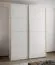 Schiebetürenschrank / Kleiderschrank | 2 Schiebetüren | 2 Kleiderstangen | 11 Fächer | 245,5 x 180 x 64 cm | 10 Einlegeböden | Farbe: Weiß | Soft-Close
