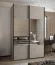 Kleiderschrank / Schiebetürenschrank | 2 Schiebetüren | 245,5 x 160 x 64 cm | Soft-Close | Spiegel | 2 Kleiderstangen | Farbe: Kaschmir | 11 Fächer