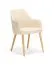 Esszimmerstuhl | Farbe: Beige / Eiche | Gepolstert | hochwertige Verarbeitung | Maße: 54 x 58 x 85 cm | Beine: Buchenholz | Komfort & Stil | Melange-Muster
