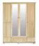 Echtholz Kleiderschrank, Farbe: Natur 195x162x59 cm Abbildung
