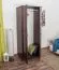 Massivholz Schlafzimmerschrank Kiefer, Farbe: Nuss 190x80x60 cm Abbildung