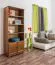 Regal - 80 cm breit, Kiefer Holz-Massiv, Farbe: Eiche Abbildung