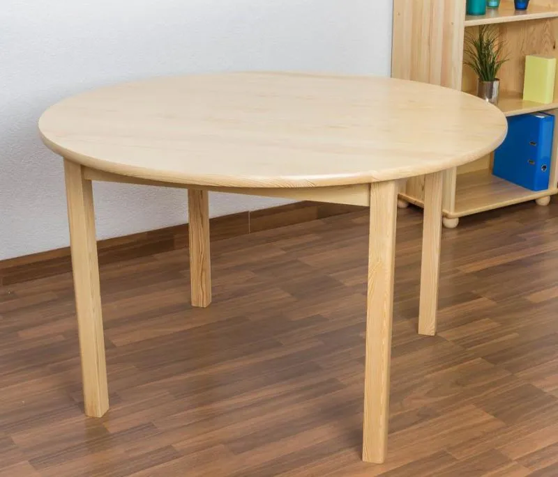 Holztisch 120 x 120 cm massiv Abbildung