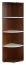 Eckregal Cikupa 33, Farbe: Nuss / Ulme - Abmessungen: 160 x 40 x 40 cm (H x B x T)