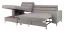Modernes Ecksofa Halen 01, Farbe: Grau - Abmessungen: 95 x 247 x 163 cm (H x B x T) - Ottomane: Links
