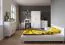 Kommode | Weiß | Taygetos 02 | 96 x 90 x 45 cm | 4 Schubladen | 1 Fach | Ledergriffe | Holzbeine 14 cm hoch | Einfarbig | skandinavischer Stil