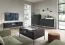 TV-Unterschrank mit einer Schublade Worthing 42, Farbe: Schwarz / Gold - Abmessungen: 56 x 154 x 39 cm (H x B x T)