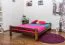 Bett 160 x 200 cm Kiefer Nuss mit Lattenrost