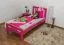 Einzelbett "Easy Premium Line" K8, Buche Vollholz massiv rosa lackiert - Liegefläche: 90 x 200 cm