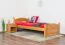 Kinderbett / Jugendbett Kiefer massiv Vollholz Erlefarben 82, inkl. Lattenrost - 100 x 200 cm (B x L)