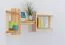 Bücherregal - 75 cm breit, Kiefer Holz-Massiv, Farbe: Natur