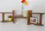 Hängeregal / Wandregal Kiefer massiv Vollholz Eichefarben 001 - Abmessung 40 x 75 x 20 cm (H x B x T)