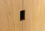 Drehtürenschrank / Kleiderschrank Eiche massiv natur Aurornis 03 - Abmessungen: 200 x 96 x 60 cm (H x B x T)
