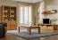 Wohnzimmermöbel Wohnzimmer Komplett - Set C Jussara, 4 - teilig, teilmassiv, Farbe: Bernstein