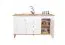 Kommode Bambey 08, Farbe: Eiche / Weiß - 90 x 144 x 44 cm (H x B x T)