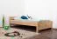 Bettrahmen für Kinder / Kinderbett 120 x 200 cm | Massivholz: Buche | Natur Lackiert Abbildung