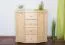Sideboard mit 4 Schubladen, Farbe: Natur, Breite: 100 cm - Küchenschrank, Anrichte, Sideboard Abbildung