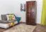 Vollholz Kleiderschrank, Farbe: Nuss 190x80x60 cm Abbildung