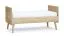 Babyzimmer Gitterbett / Babybett | Farbe: Beige / Eiche Cremona | Liegefläche: 70 x 140 cm | ABS-Kanten | Kinderzimmer | 3-fach höhenverstellbar