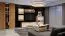 TV-Unterschrank Gataivai 24, Farbe: Beige Hochglanz / Walnuss - Abmessungen: 48 x 161 x 46 cm (H x B x T)