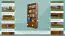 Regal - 80 cm breit, Kiefer Holz-Massiv, Farbe: Eiche