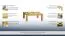 Beistelltisch Couchtisch teilmassiv Farbe: Natur 39x100x100 cm