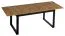 Esstisch ausziehbar Trevalli 14, Farbe: Eiche / Schwarz - Abmessungen: 160-240 x 90 cm (B x T)