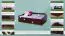 Jugendbett / Funktionsbett Kiefer massiv Vollholz Walnussfarben 94, inkl. Lattenrost - 90 x 200 cm (B x L)