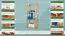 Regal Kiefer massiv Vollholz Erlefarben Junco 56D - 125 x 50 x 30 cm (H x B x T)
