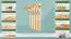 Garderobe Kiefer massiv Vollholz natur Junco 352 – Abmessungen: 60 x 60 x 29 cm (H x B x T)