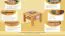 Beistelltisch Couchtisch Buche Massivholz Farbe: Natur 45x65x65 cm