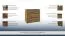 Kommode Selun 04, Farbe: Eiche Dunkelbraun - 80 x 90 x 43 cm (H x B x T)
