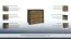 Kommode Selun 04, Farbe: Eiche Dunkelbraun / Grau - 80 x 90 x 43 cm (H x B x T)