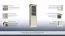 Vitrine Badile 10, Farbe: Kiefer Weiß / Braun - 187 x 57 x 39 cm (H x B x T)