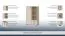 Kommode 26, Farbe: Buche / Creme - 134 x 86 x 37 cm (H x B x T)