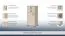 Kommode 22, Farbe: Buche / Creme - 102 x 44 x 37 cm (H x B x T)