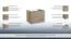 Waschtischunterschrank Rajkot 08 mit Siphonausschnitt, Farbe: Eiche – 50 x 59 x 45 cm (H x B x T)