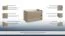 Waschtischunterschrank Kolkata 56, Farbe: Eiche – 50 x 80 x 46 cm (H x B x T)