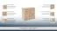 Kommode Ainsa 13, Farbe: Eiche Braun - 80 x 75 x 52 cm (H x B x T)