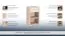 Jugendzimmer - Kommode Gabriel 01, Farbe: Eiche Braun / Creme - 75 x 42 x 38 cm (H x B x T)