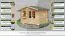 Holz-Gartenhaus 3,48 x 3,48 Meter (inkl. Dach) | Naturbelassen | Satteldach | 34 mm Blockbohlen-Haus Abbildung