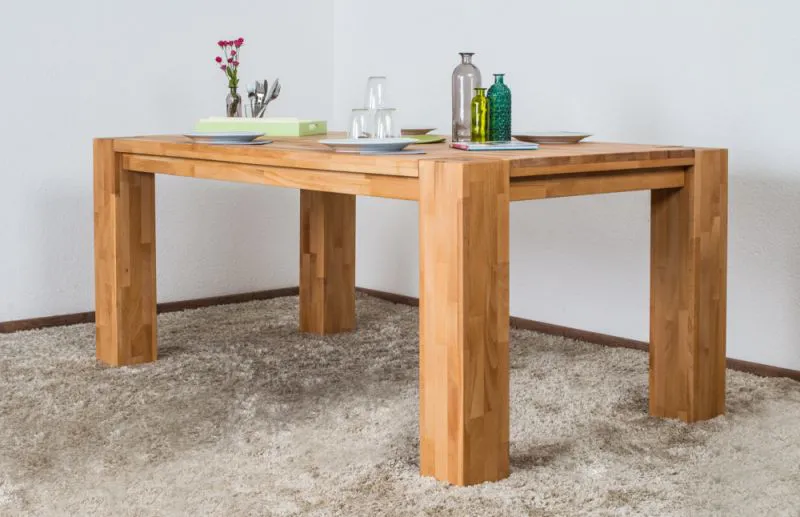 Esstisch Wooden Nature 115 Kernbuche massiv geölt - 180 x 100 cm (B x T)