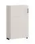 Schuhschrank | Farbe: Kaschmir | eine Drehtür | 68 x 33 x 113 cm | schmal | 6 Schuhfächer | schwarzer Griff | kleiner Schrank | für den Vorraum