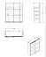 Schlafzimmer - Set C Kule, 5-teilig, Farbe: Graphitgrau, ein Kleiderschrank mit LED-Rahmen, eine Kommode und zwei Nachtkommoden